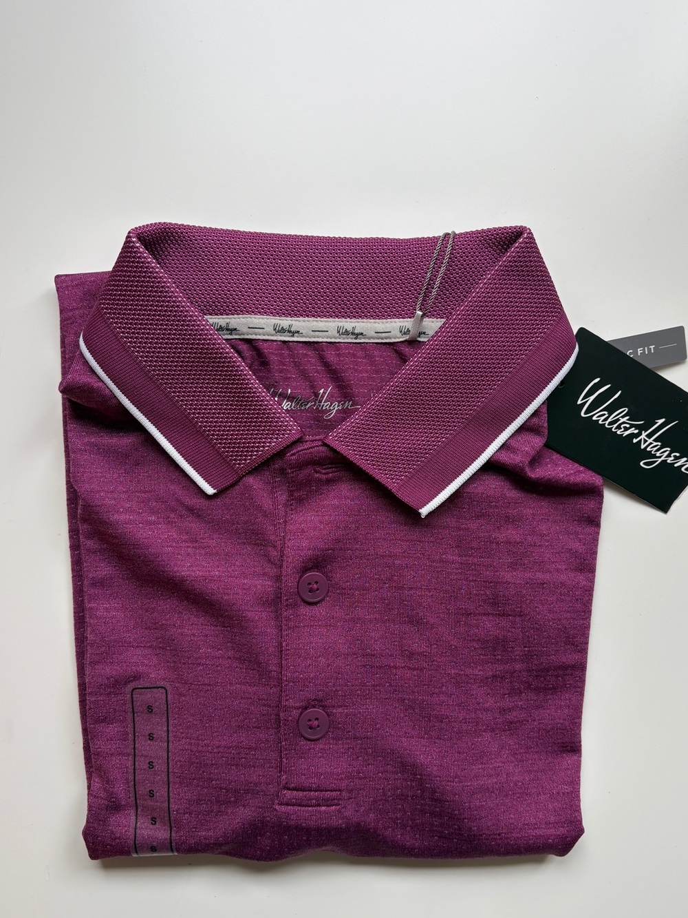 Walter Hagen Performance 11 Golf Polo S Raspberry NWT